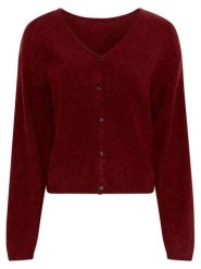 MOSS COPENHAGEN Kardigan "Milania" w kolorze bordowym rozmiar: S/M. Czerwone kardigany Moss Copenhagen, m, bez wzorów, z poliamidu. Za 227.85 zł.