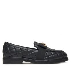 Lordsy Aldo. Czarne lordsy Aldo, bez wzorów, bez obcasa, bez zapięcia. Za 439.99 zł.