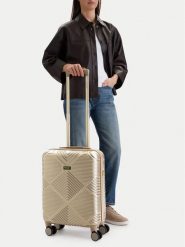 Nine West Walizka kabinowa CEO-NW-S-002-09 GOLD Złoty. Żółte walizki Nine West, bez wzorów. Za 299.99 zł.