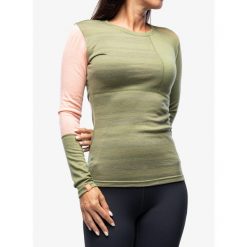 Bluza termiczna damska Ortovox 185 Rock N Wool Long Sleeve. Zielone bluzy ORTOVOX, bez wzorów, bez kaptura. Za 420.99 zł.