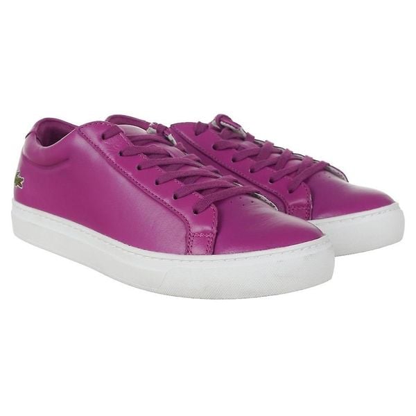 Skórzane Buty Sportowe Dla Kobiet. Fioletowe obuwie sportowe Lacoste, z materiału, trekkingowe. Za 718.99 zł.