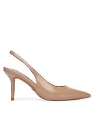 Nine West Szpilki SX005-01 Beżowy. Brązowe szpilki Nine West, bez wzorów, ze skóry, bez obcasa, na szpilce, bez zapięcia. Za 229.99 zł.