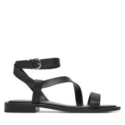 Sandały Aldo. Brązowe sandały Aldo, bez wzorów, bez obcasa, na płaskiej podeszwie, bez zapięcia. Za 329.99 zł.