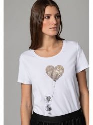 More & More Koszulka w kolorze białym rozmiar: 36. Białe bluzki More & More, bez wzorów, bez kołnierzyka, bez ramiączek. Za 60.73 zł.