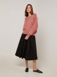 Rodier Sweter w kolorze szaroróżowym rozmiar: XL. Różowe swetry Rodier, xl, z aplikacjami, bez ramiączek. Za 239.99 zł.