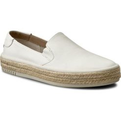 Espadryle CALVIN KLEIN JEANS - Aceline R4068 White. Białe espadryle Calvin Klein Jeans, bez wzorów, z jeansu, bez obcasa, na płaskiej podeszwie, bez zapięcia. W wyprzedaży za 239.00 zł.