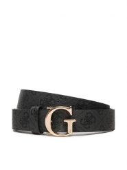 Guess Pasek Damski BW7862 P3430 Czarny. Czarne paski Guess, z aplikacjami, ze skóry. Za 199.99 zł.