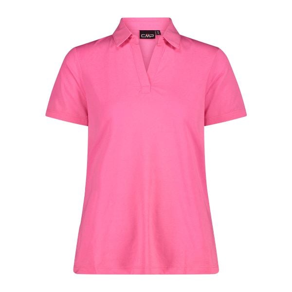 Damska koszulka polo CMP. Czerwone koszulki polo CMP, xl, bez wzorów, z materiału, bez kołnierzyka, bez ramiączek. Za 163.50 zł.