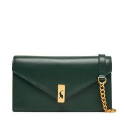 Torebka Polo Ralph Lauren. Zielone listonoszki Polo Ralph Lauren, bez wzorów, bez dodatków. Za 1,499.00 zł.