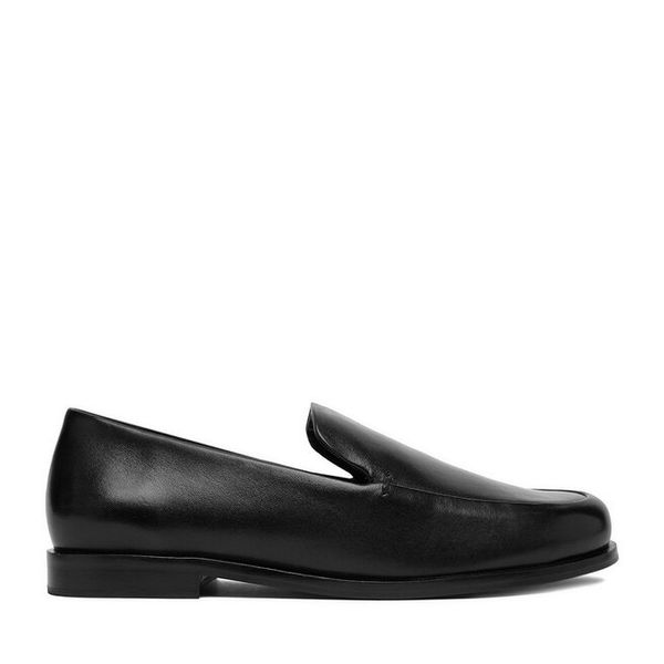 Lordsy GINO ROSSI. Czarne lordsy Gino Rossi, bez wzorów, bez obcasa, bez zapięcia. Za 199.99 zł.