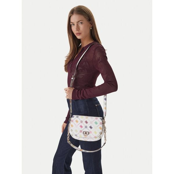 Torebka Guess. Białe torebki klasyczne Guess, z aplikacjami, bez dodatków. Za 429.99 zł.