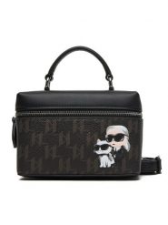 KARL LAGERFELD Torebka B1W32014 Brązowy. Brązowe torebki klasyczne KARL LAGERFELD, bez wzorów, ze skóry, bez dodatków. Za 649.99 zł.