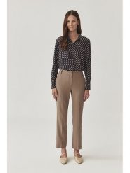 TATUUM Spodnie chino w kolorze szarobrązowym rozmiar: 40. Brązowe spodnie materiałowe Tatuum, na co dzień, bez wzorów, z podwyższonym stanem. Za 161.73 zł.