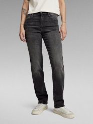 G-Star Dżinsy - Straight fit - w kolorze czarnym rozmiar: W29/L32. Czarne jeansy G-Star, l, z aplikacjami. Za 237.73 zł.