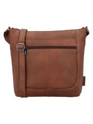 Beagles Skórzana torebka "Benidorm" w kolorze jasnobrązowym - 32 x 28 x 11 cm rozmiar: onesize. Brązowe torby na ramię Beagles, bez wzorów, z materiału, na ramię, bez dodatków. Za 239.40 zł.