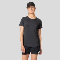 Koszulka tech. damska Odlo T-shirt crew neck s/s ACTIVE 365. Szare t-shirty Odlo, s, bez wzorów, bez kołnierzyka, bez ramiączek. Za 245.99 zł.