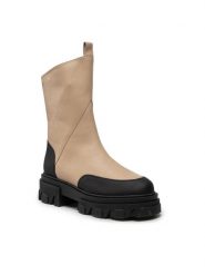 Rage Age Botki RA-69-06-000517 Beżowy. Brązowe botki Rage Age, bez wzorów, ze skóry, bez obcasa, na płaskiej podeszwie, bez zapięcia. Za 599.00 zł.