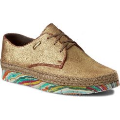 Espadryle MACIEJKA - 02936-32/00-5 Miedziany. Żółte espadryle Maciejka, bez wzorów, ze skóry, bez obcasa, na płaskiej podeszwie, bez zapięcia. W wyprzedaży za 159.00 zł.