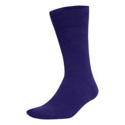 Skarpety adidas sportowe Football Cush. Fioletowe skarpety Adidas, bez wzorów, z bawełny. Za 55.00 zł.