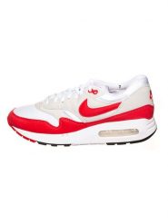Nike Skórzane sneakersy "Air Max 1 '86" w kolorze pomarańczowo-beżowo-białym rozmiar: 39. Białe trampki Nike, bez wzorów, bez zapięcia. Za 339.80 zł.
