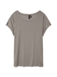 Vero Moda Koszulka w kolorze szarym rozmiar: S. Szare bluzki Vero Moda, s, bez wzorów, bez kołnierzyka, bez ramiączek. Za 52.42 zł.