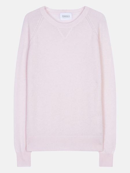 Perfect Cashmere Kaszmirowy sweter "Wilma" w kolorze jasnoróżowym rozmiar: M. Różowe swetry Perfect Cashmere, m, bez wzorów, z kaszmiru, bez ramiączek. Za 327.87 zł.