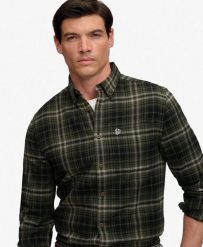Superdry Koszula Lumberjack z długim rękawem, bawełna, luźny krój. Zielone koszule Superdry, l, bez wzorów, z bawełny, bez kołnierzyka, bez ramiączek. Za 313.05 zł.
