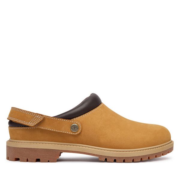 Klapki Timberland. Brązowe klapki Timberland, bez wzorów, bez obcasa. Za 779.99 zł.