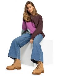 Trapery damskie, Bradie Lace Up Boots. Brązowe trapery i śniegowce Roxy, z materiału, przed kolano. Za 349.99 zł.
