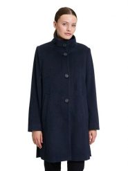 Betty Barclay Płaszcz w kolorze granatowym rozmiar: 44. Niebieskie płaszcze Betty Barclay, bez wzorów, z wełny, bez kaptura. Za 347.99 zł.