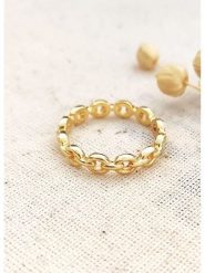 Miu Silver Pozłacany pierścionek rozmiar: 52. Szare pierścionki Miu Silver, pozłacane. Za 69.99 zł.