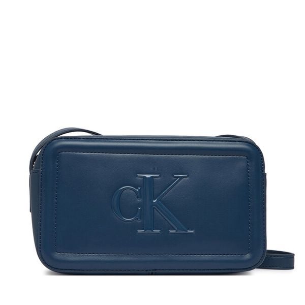 Torebka Calvin Klein. Niebieskie listonoszki Calvin Klein, bez wzorów, bez dodatków. Za 206.99 zł.