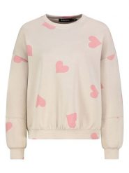 Sublevel Bluza w kolorze beżowo-jasnoróżowym rozmiar: M/L. Brązowe bluzy Sublevel, l, bez wzorów, bez kaptura. Za 153.95 zł.