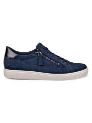 Ecco Skórzane sneakersy "Classic" w kolorze granatowym rozmiar: 42. Niebieskie trampki ecco, bez wzorów, bez zapięcia. Za 295.99 zł.