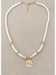 Nakkash Pozłacany naszyjnik z zawieszką - dł. 43 cm rozmiar: onesize. Białe naszyjniki Nakkash, pozłacane. Za 21.99 zł.