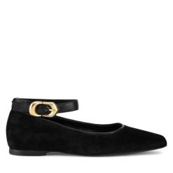 Baleriny Gino Rossi. Czarne baleriny Gino Rossi, bez wzorów, bez obcasa. Za 179.99 zł.