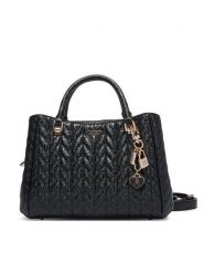 Guess Torebka Stacey HWGG97 41060 Czarny. Czarne torebki klasyczne Guess, z aplikacjami, ze skóry, bez dodatków. Za 634.99 zł.