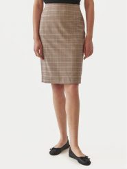 Tatuum Spódnica midi Monri T2416.175B Brązowy Regular Fit. Brązowe spódnice Tatuum, bez wzorów, z syntetyku, midi. Za 149.99 zł.
