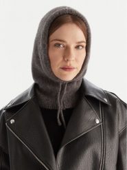 Calvin Klein Kominiarka Emblem Brushed LV04D8068G Szary. Szare rękawiczki Calvin Klein, bez wzorów, z materiału. Za 349.99 zł.