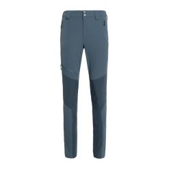 Spodnie softshell damskie Rab Torque Mountain. Niebieskie spodnie narciarskie RAB, bez wzorów, z softshellu, trekkingowe. Za 489.99 zł.
