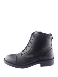 D.Moro Skórzane trzewiki w kolorze czarnym rozmiar: 36. Czarne botki D.Moro, bez wzorów, z materiału, bez obcasa, bez zapięcia. Za 284.95 zł.