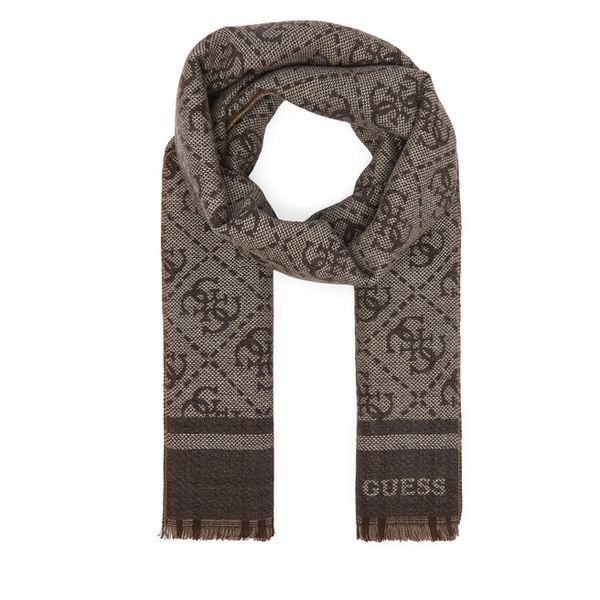 Szalik Guess. Brązowe szaliki Guess, z aplikacjami. Za 234.99 zł.