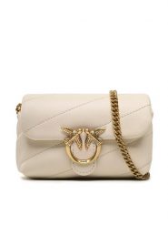 PINKO Torebka Love Micro Puff C PE 23 PCPL 100041 A0F2 Écru. Torebki klasyczne Pinko, bez wzorów, ze skóry, bez dodatków. Za 749.99 zł.