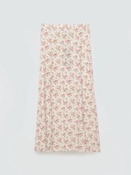 Spódnica damska midi w kwiatowy wzór perłowa Shimenita 103. Białe spódnice Big Star, na spotkanie biznesowe, na lato, l, bez wzorów, z tkaniny, retro, midi, dopasowane. Za 179.99 zł.