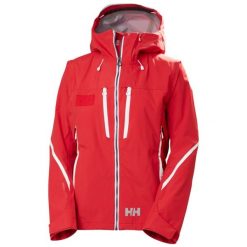 Damska kurtka narciarska Helly Hansen Acer 3L Shell. Czerwone kurtki narciarskie Helly Hansen, l, bez wzorów, bez kaptura, narciarskie. Za 2,553.50 zł.