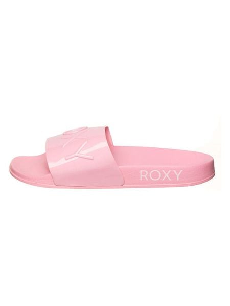 Roxy Klapki "Slippy Jelly" w kolorze jasnoróżowym rozmiar: 37. Różowe klapki Roxy, bez wzorów, z otwartym noskiem, bez obcasa. Za 86.95 zł.