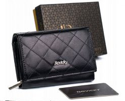 Portfel skórzany Rovicky [DH] R-RD-02-GCL-Q czarny. Czarne portfele ROVICKY, bez wzorów, ze skóry. Za 84.00 zł.