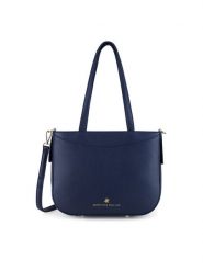 Beverly Hills Polo Club Torebka BHPC-C-005-07 Granatowy. Niebieskie torebki klasyczne Beverly Hills Polo Club, bez wzorów, z tworzywa sztucznego, bez dodatków. Za 219.99 zł.