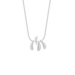 Naszyjnik Forza posrebrzany. Szare naszyjniki Lilou, posrebrzane. Za 239.00 zł.