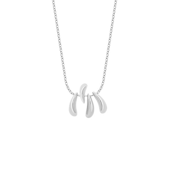 Naszyjnik Forza posrebrzany. Szare naszyjniki Lilou, posrebrzane. Za 239.00 zł.